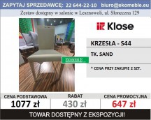Klose - ZESTAW KRZESEŁ S44, SAND